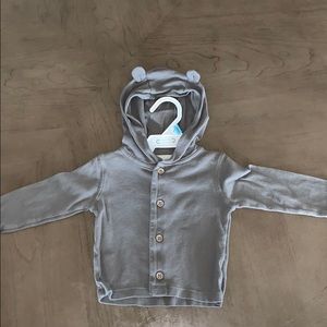 Carter’s 6 month gray hooded lightweight cardigan
